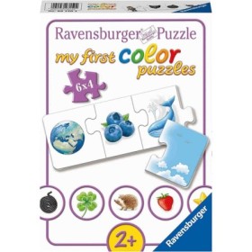 Puzzle obiecte colorate 6x4 piese